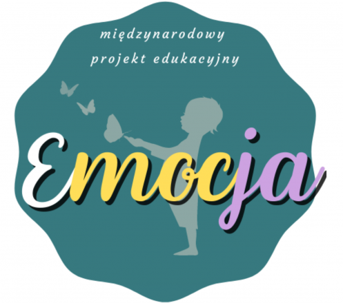 plakat z napisem międzynarodowy projekt edukacyjny emocja